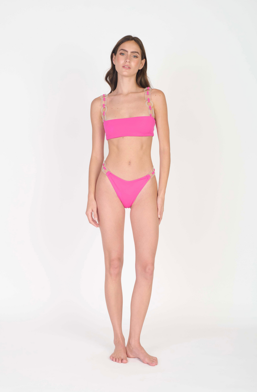 Fuchsia Cascade Bikini Bottom