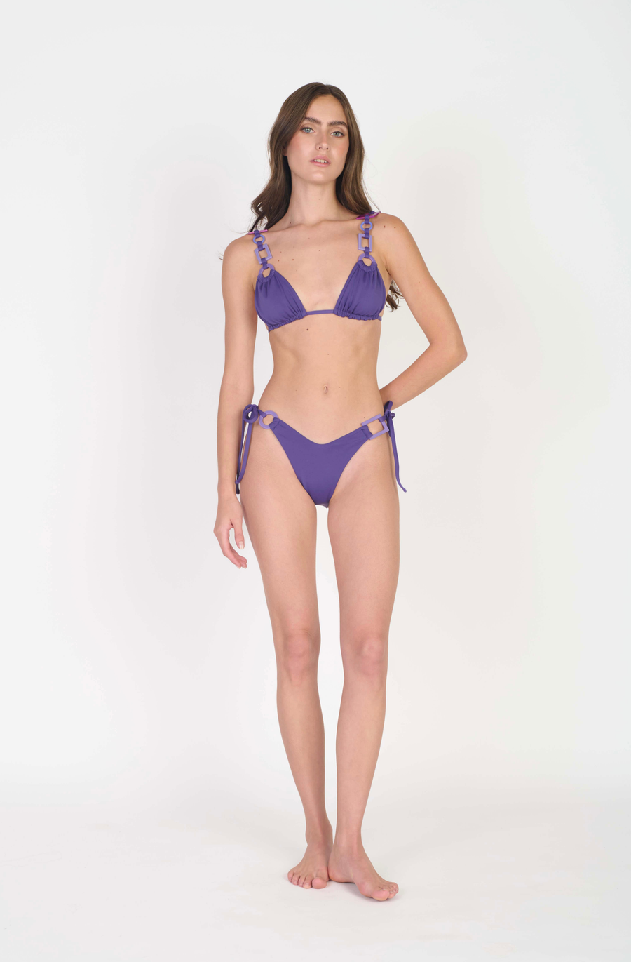 Grape Dark Charm Bikini Top